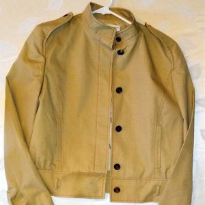 Carolina Herrera Women's Khaki Cotton Jacket Size8